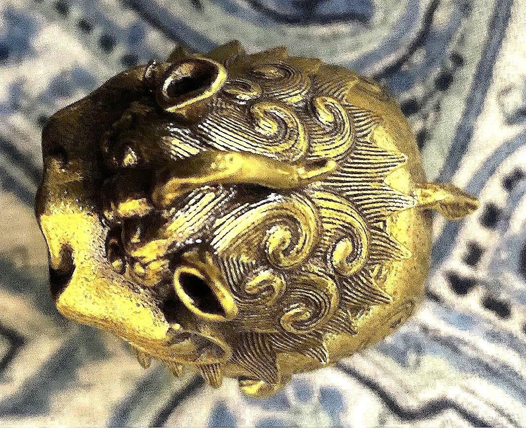 魔除け！開運！金運！結界を張ります！本場チベット金銅製　古代神獣立像　祈祷済み Amazon.co.jp: 魔除け 開運 金運 結界を張ります 本場チベット金